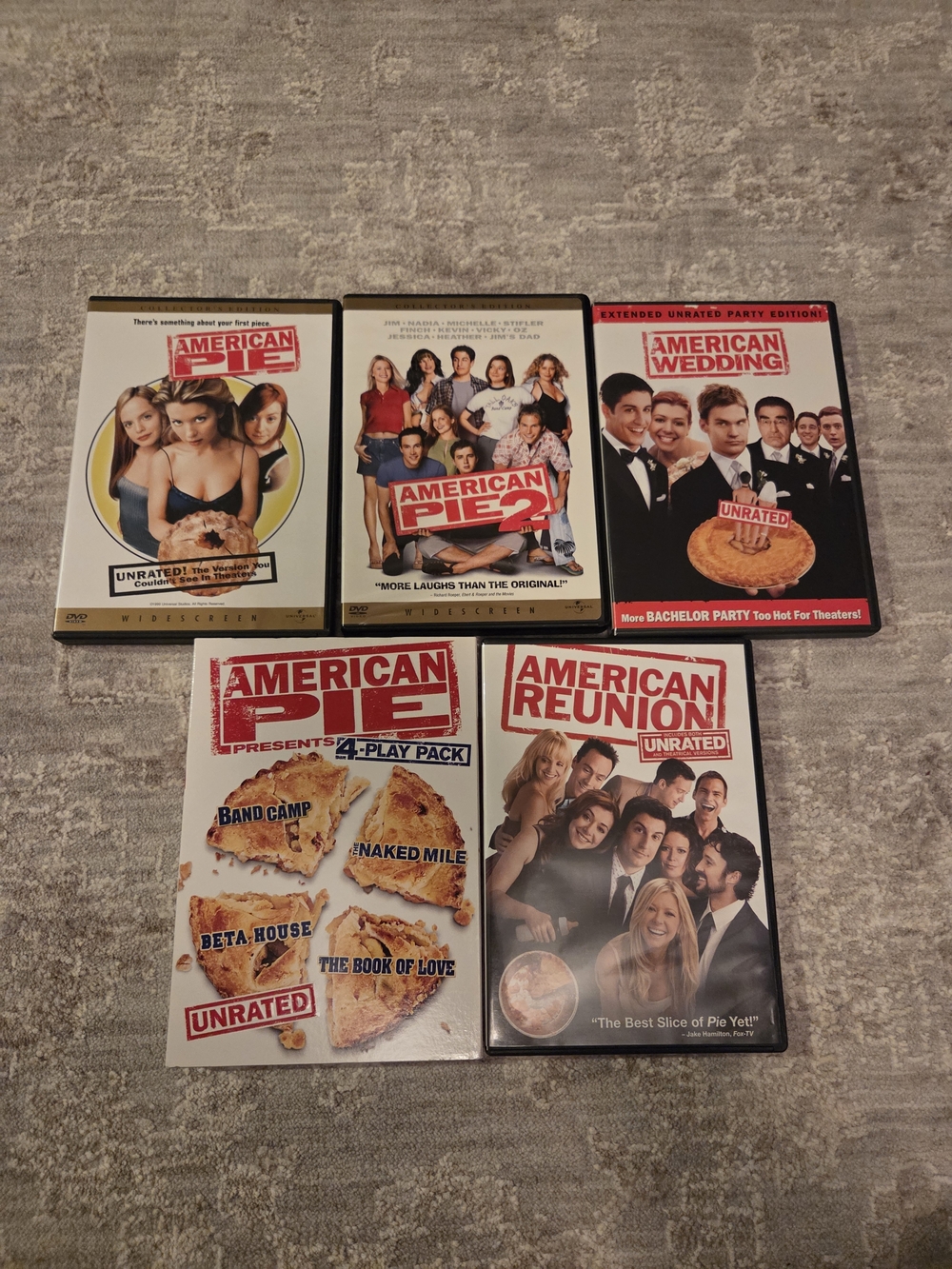 American Pie Collection DVD Set - Unrated Movies